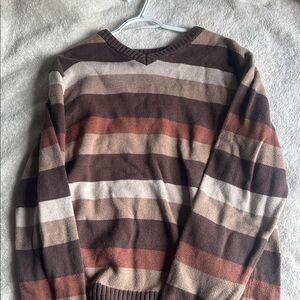 Cherokee Men's V-Neck Striped Sweater